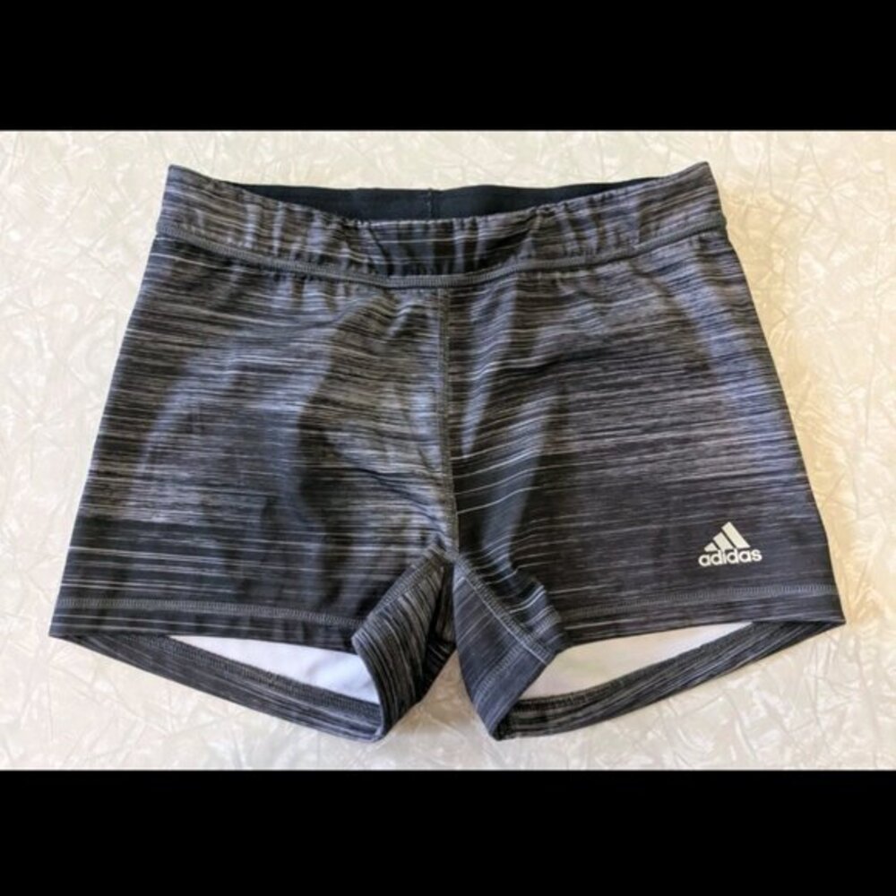 Women's Medium Adidas Climalite Gray Athletic Shorts